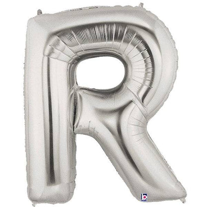34" Megaloon Letter R - Silver