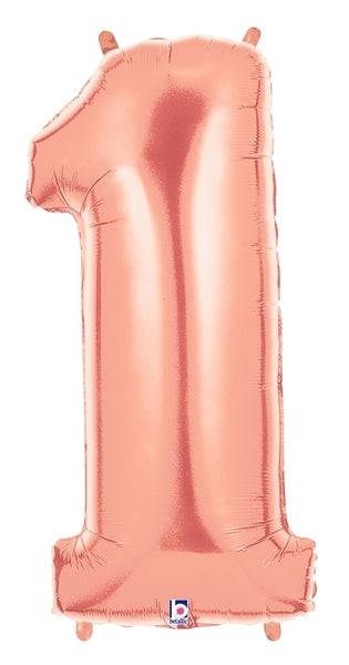 34" Megaloon Number 1 - Rose Gold