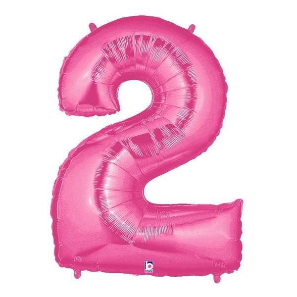 34" Megaloon Number 2 - Pink