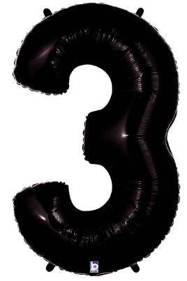 34" Megaloon Number 3 - Black
