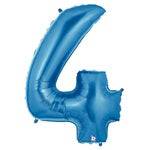 34" Megaloon Number 4 - Blue