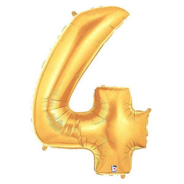 34" Megaloon Number 4 - Gold
