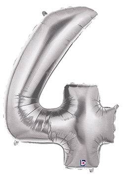 34" Megaloon Number 4 - Silver