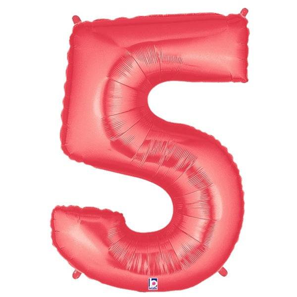 34" Megaloon Number 5 - Red