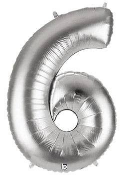 34" Megaloon Number 6 - Silver