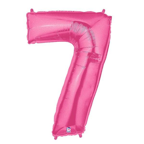 34" Megaloon Number 7 - Pink