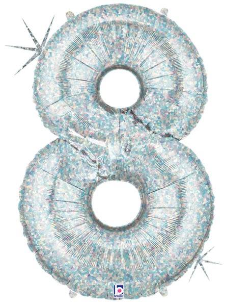 34" Megaloon Number 8 - Holographic