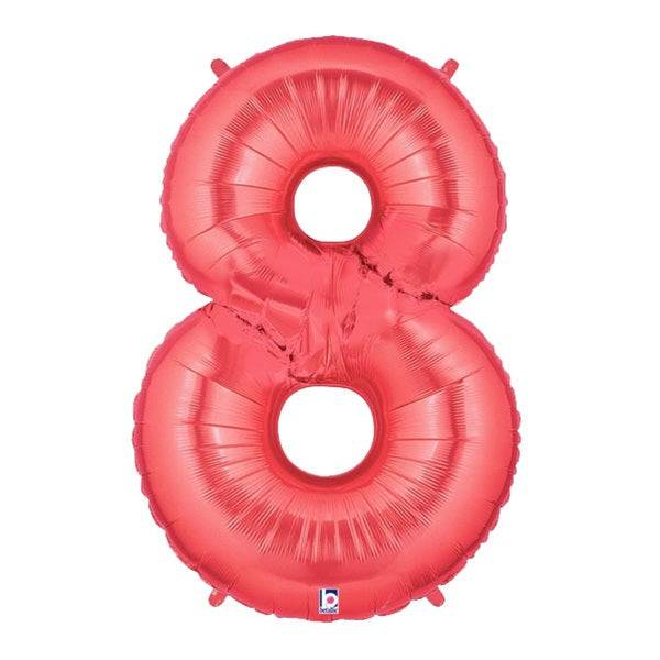 34" Megaloon Number 8 - Red