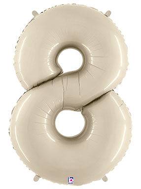 34" Megaloon Number 8 - White Sand