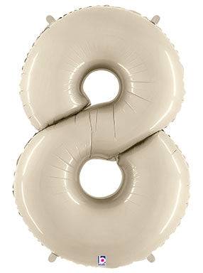 34" Megaloon Number 8 - White Sand