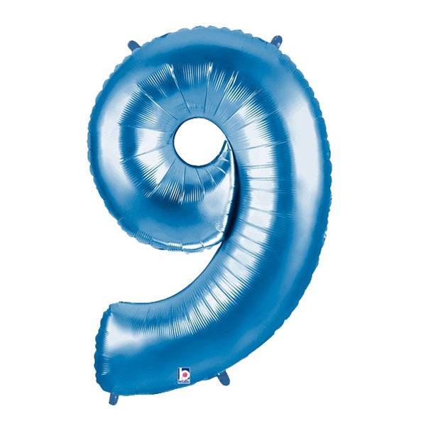 34" Megaloon Number 9 - Blue