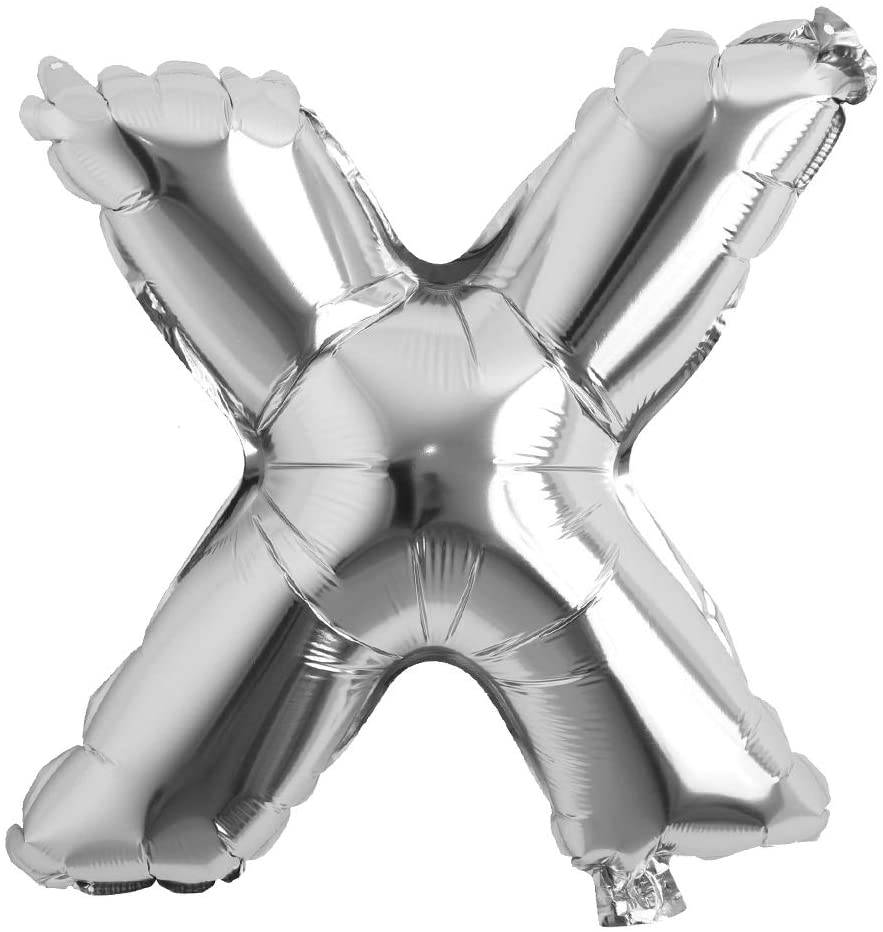 34" Balloon Letters - Silver - Party America