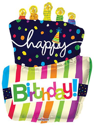 36" Happy Birthday Funky Cake - Conver USA