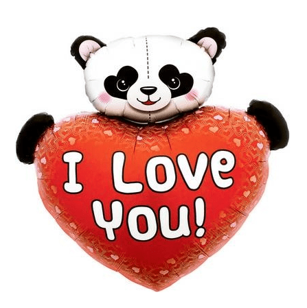 36" I Love You Heart - Bear - Northstar Balloons