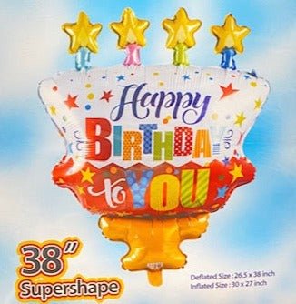 38" Happy Birthday Cake - Party America