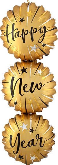 38" Happy New Year Burst