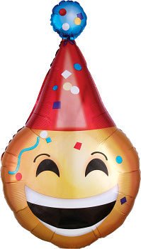 39" Emoji with Party Hat