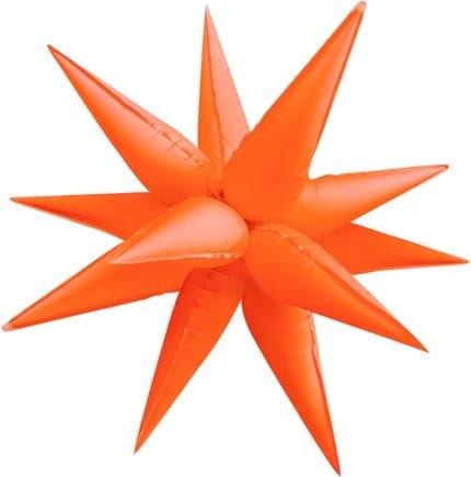40" Neon Exploding Stars Balloon - Winner Party