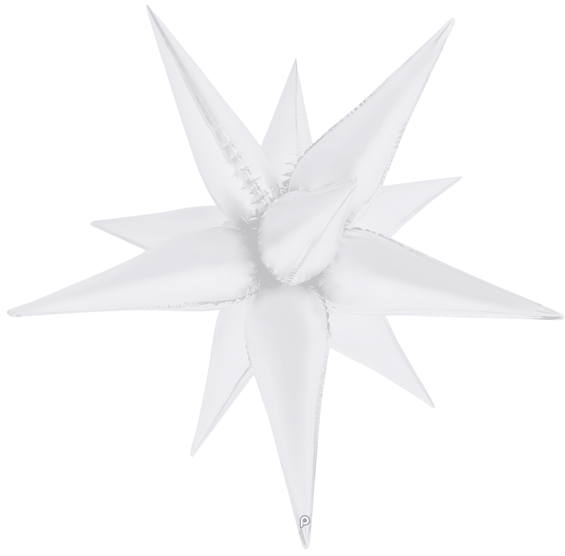 40" White Satin Starburst