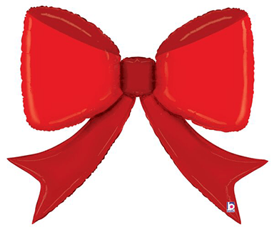 41" Red Bow