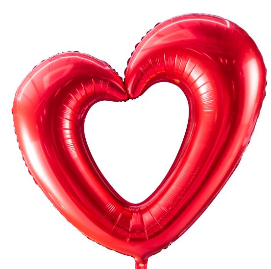 42" Open Heart - Red - Party America
