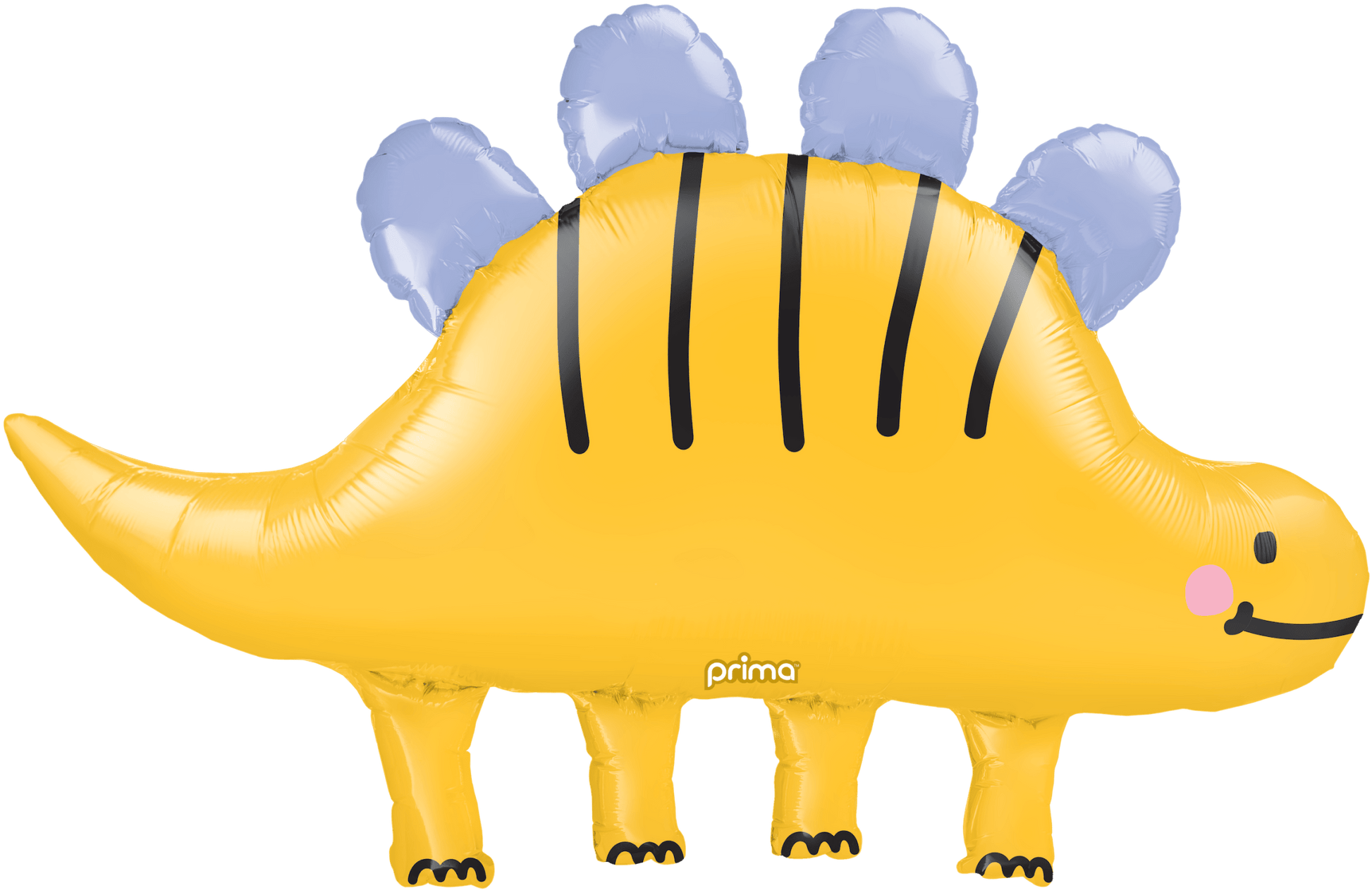 43" Happy Yellow Stegosaurus Dinosaur