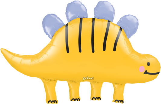 43" Happy Yellow Stegosaurus Dinosaur