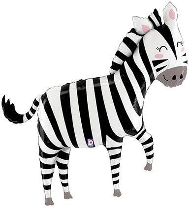 43" Jungle Zebra (Pkg) Foil Balloon