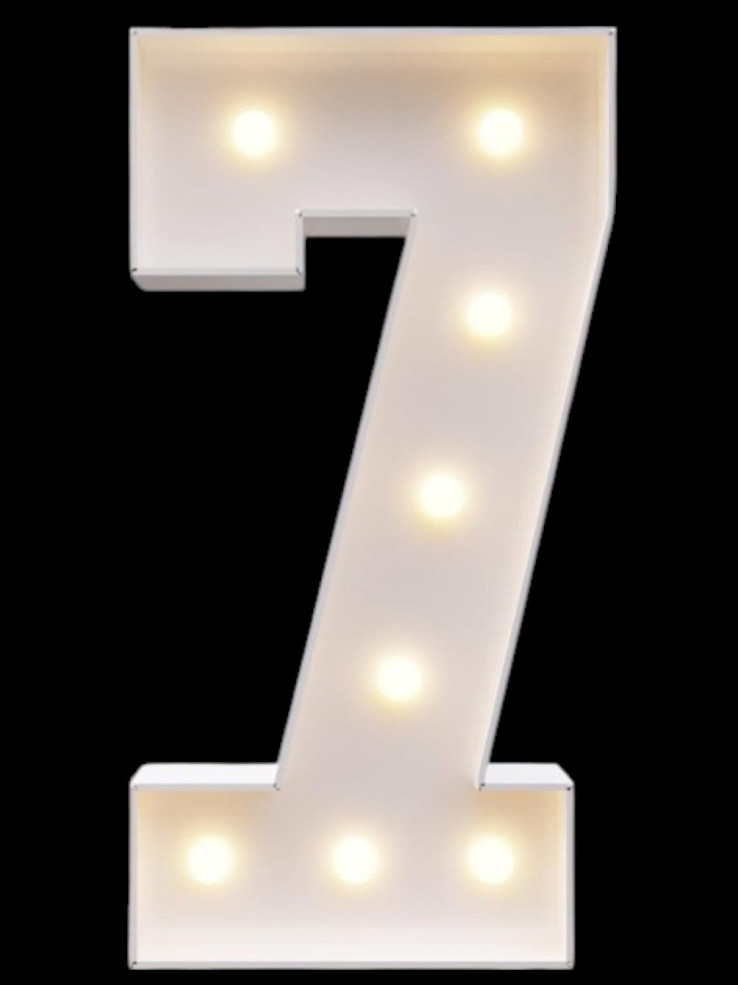 4ft Marquee Metal Numbers with White Lights