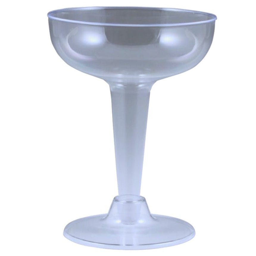 4oz Plastic Champagne Glasses - Clear (20ct)
