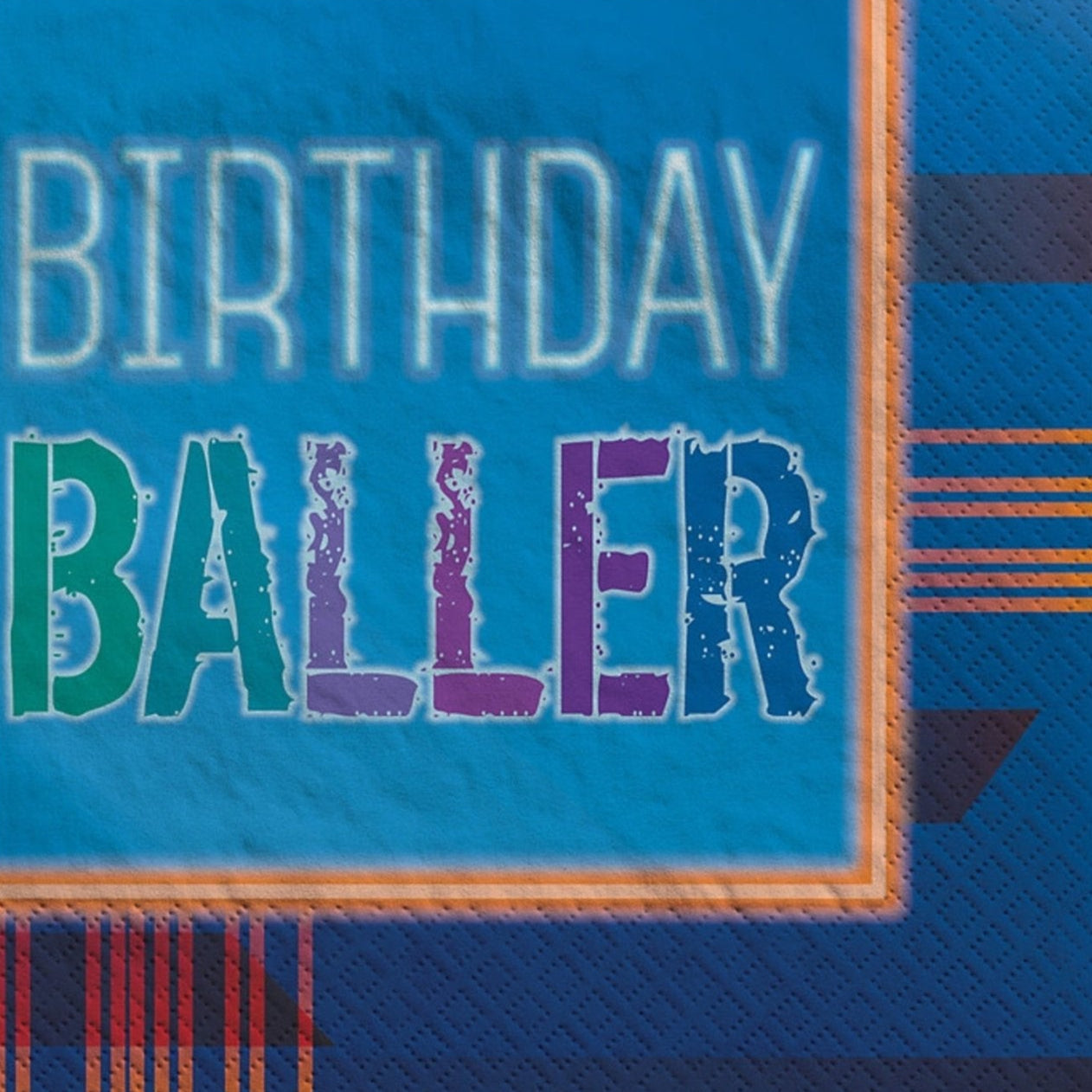 5" Beverage Napkins - Birthday Baller (16ct)