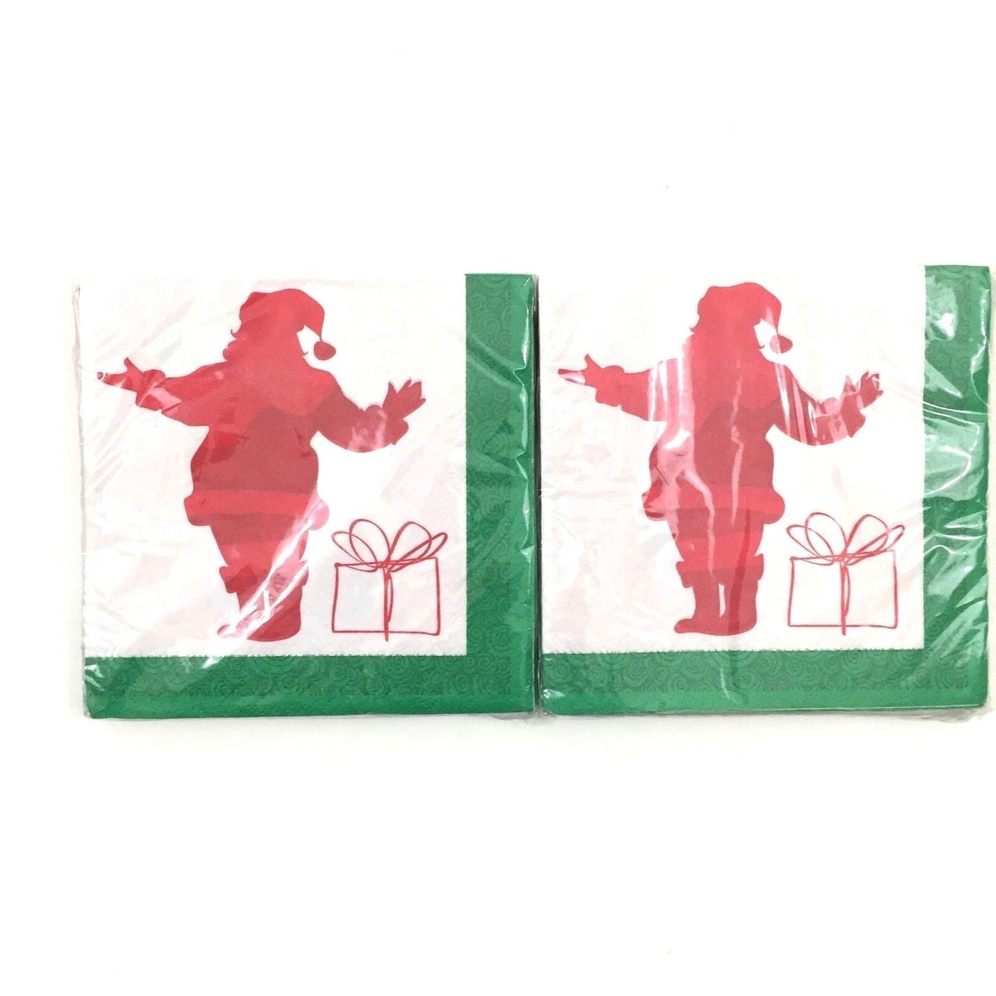 5" Beverage Napkins - Santa and Christmas Tree (16ct) - Unique