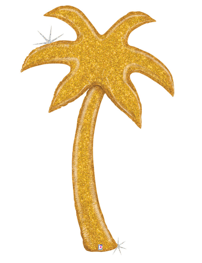 5' Gold Glitter Palm - Betallic