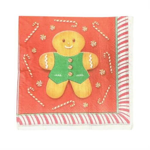 5" Luncheon Napkins - Gingerbread (16ct) - Unique