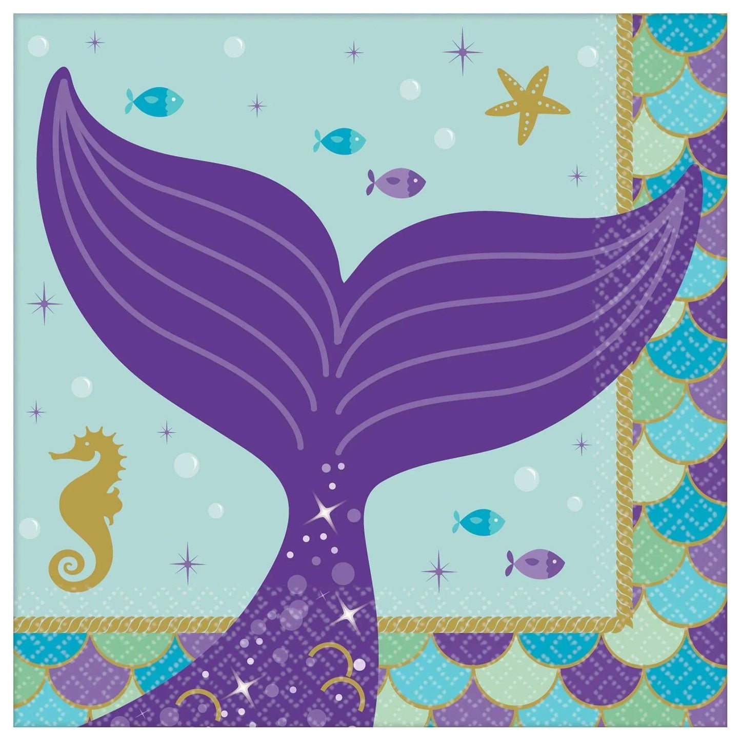 5" Napkins - Mermaid Wishes (16ct)