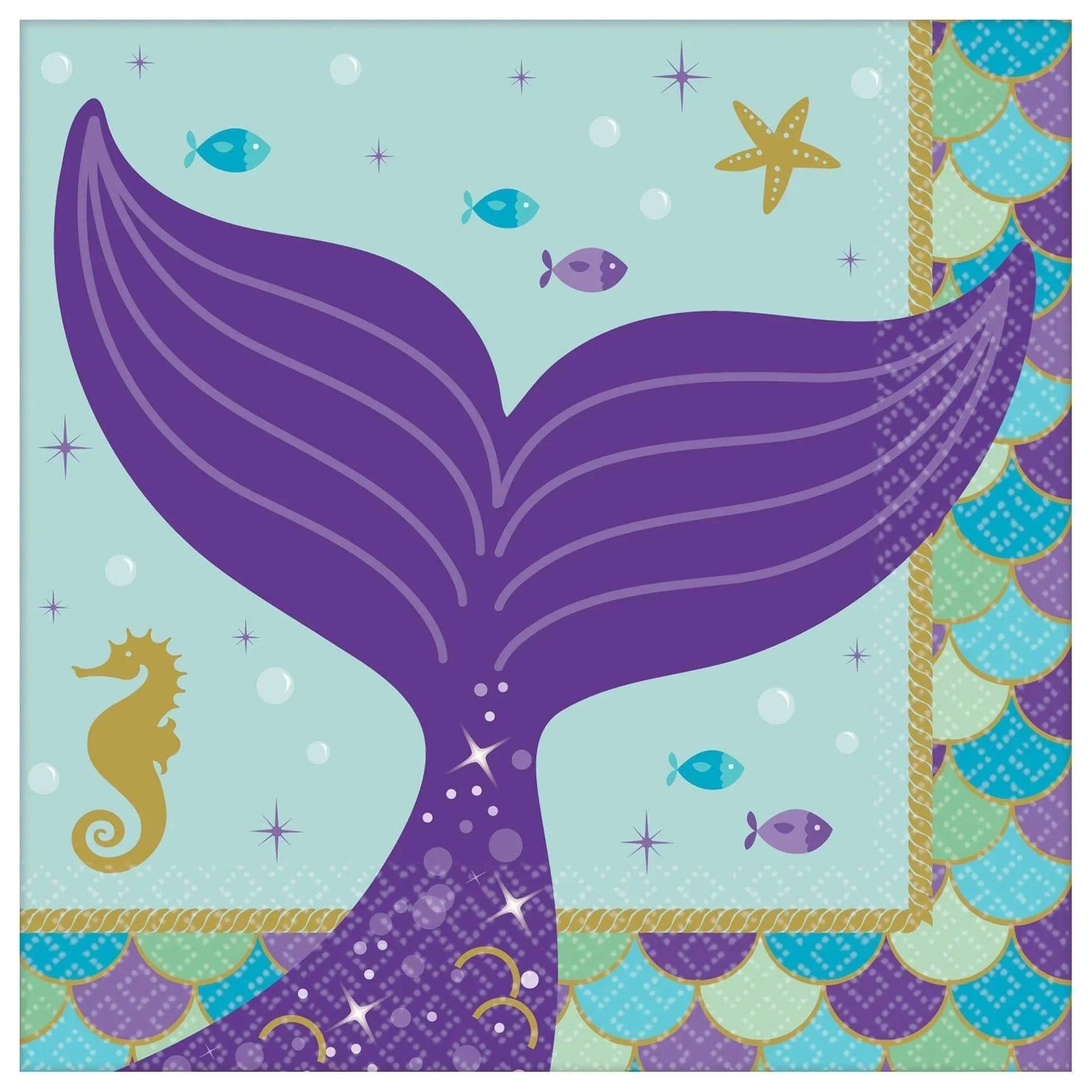 5" Napkins - Mermaid Wishes (16ct)