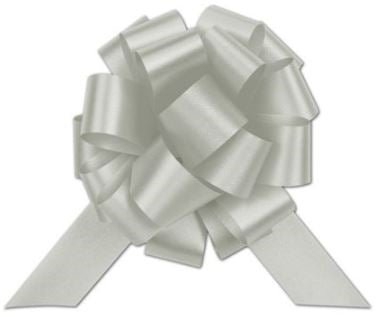 5" Pull Bow - Silver (50ct)