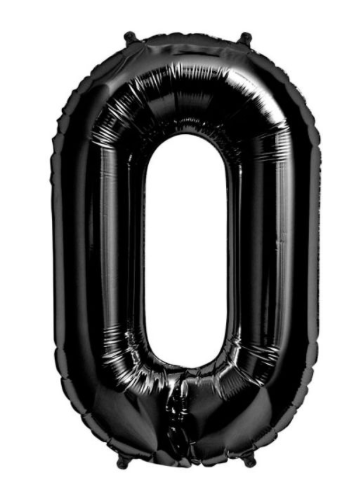 52" Balloon Numbers - Black