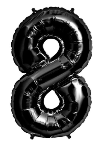 52" Balloon Numbers - Black