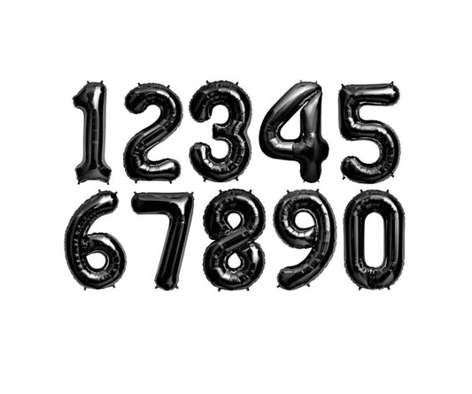 52" Balloon Numbers - Black