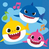 5.5" Beverage Napkins - Baby Shark (16ct)