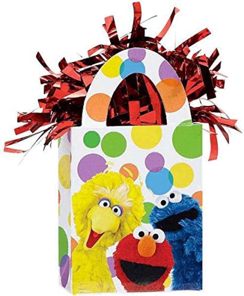 5.7oz Balloon Weight - Sesame Street Tote