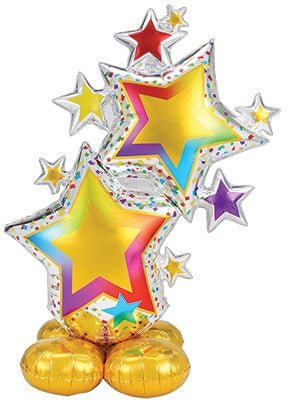 59" AirLoonz - Colorful Star Cluster