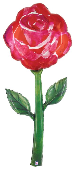 5ft Red Rose Balloon - Betallic