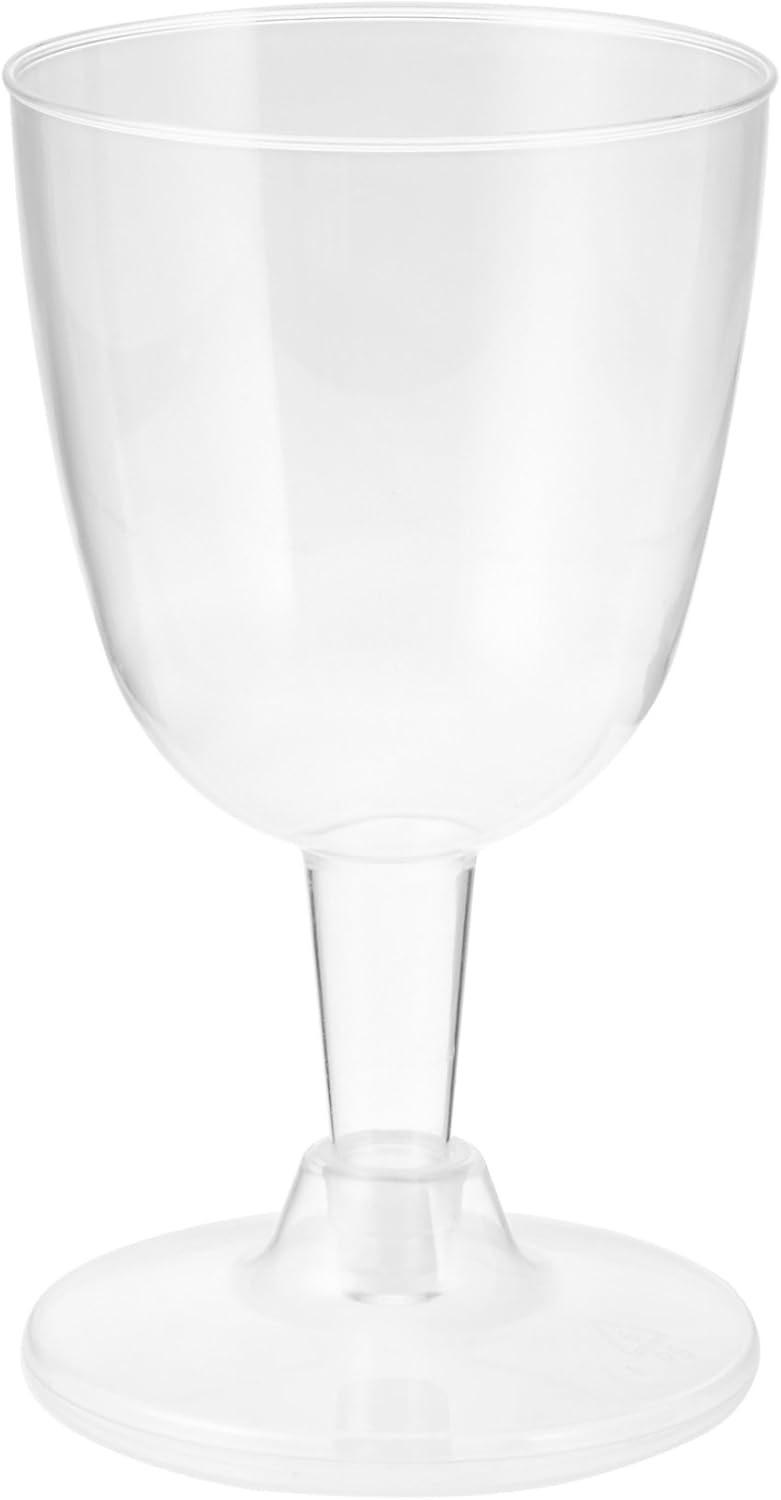 5oz Plastic Wine Glasses - Clear (20ct)