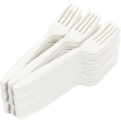 6" Plastic Forks - White (45ct)