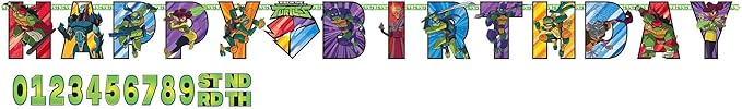 TMNT Add an Age Letter Banner - Amscan