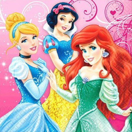 6.5" Lunch Napkin - Disney Princesses (16ct)