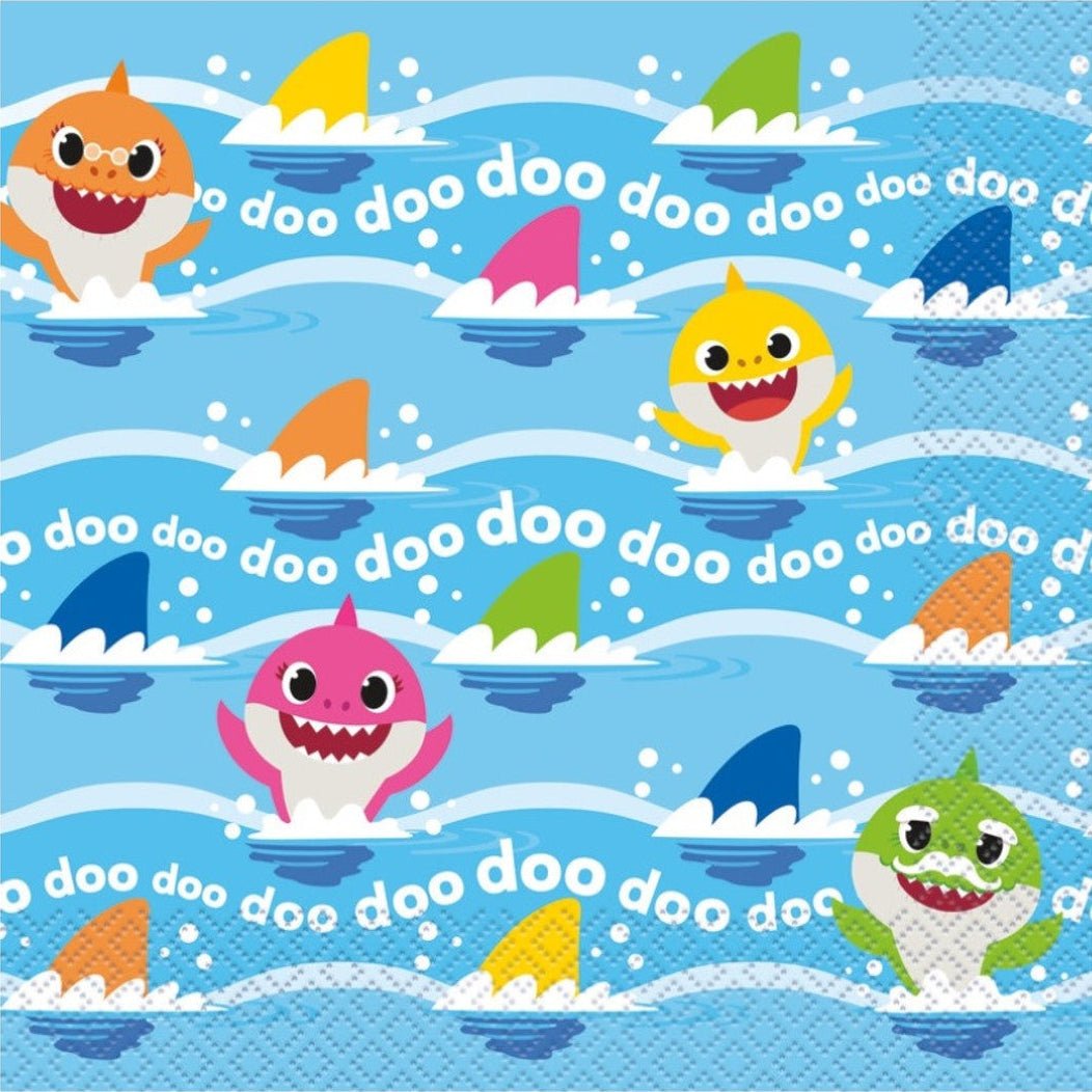 6.5" Lunch Napkins - Baby Shark (16ct)