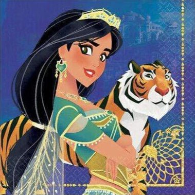 6.5" Lunch Napkins - Disney Jasmine (16ct)